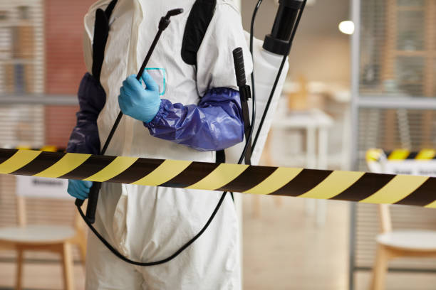 Professional Sewage Cleanup technician working in Clay Center, NE